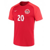 Camiseta Canadá Jonathan David #20 Primera Equipación Mundial 2022 manga corta